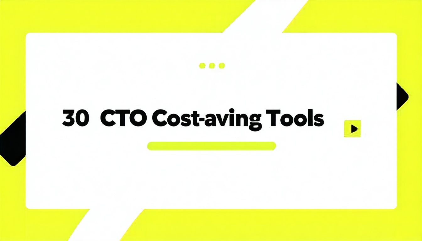 30 CTO CostSaving Tools
