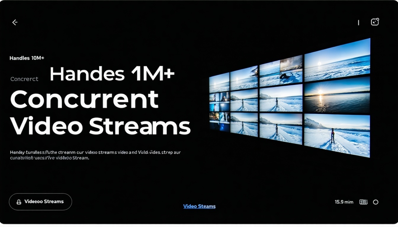 Handles 1M Concurrent Video Streams