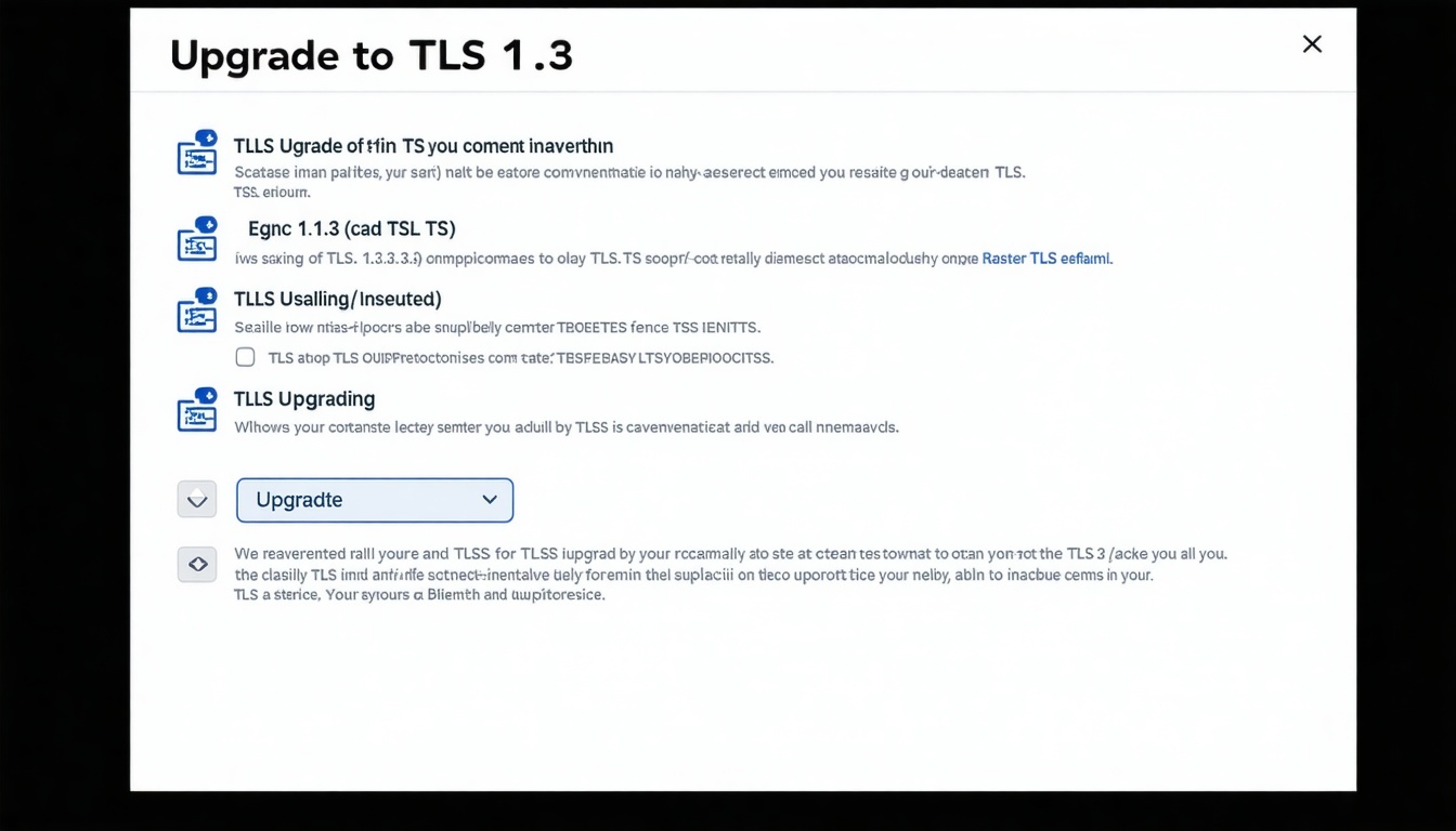 Upgrade to TLS 13
