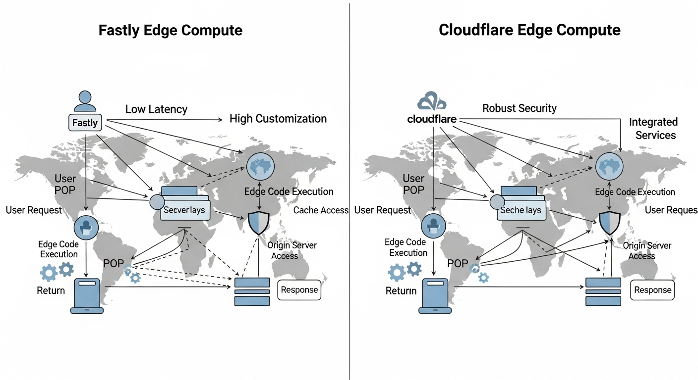 Fastly vs Cloudflare: Edge Compute Capability Compared