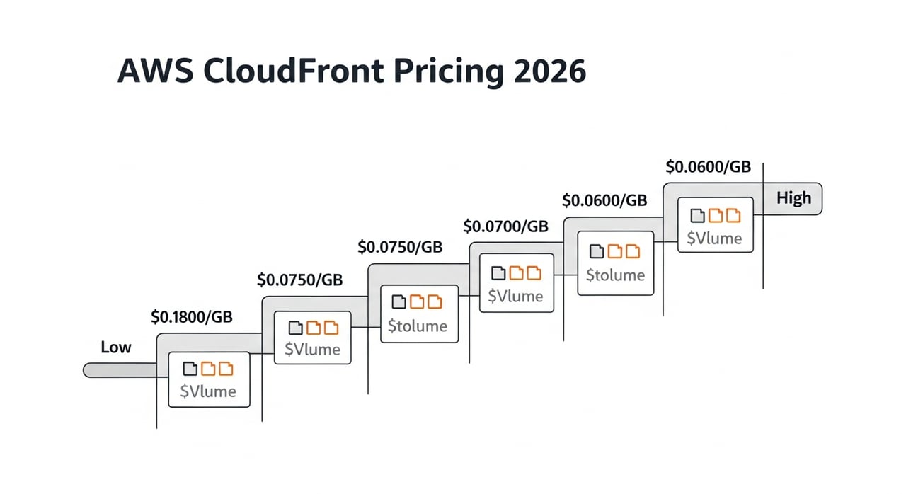 AWS CloudFront pricing breakdown chart for 2026