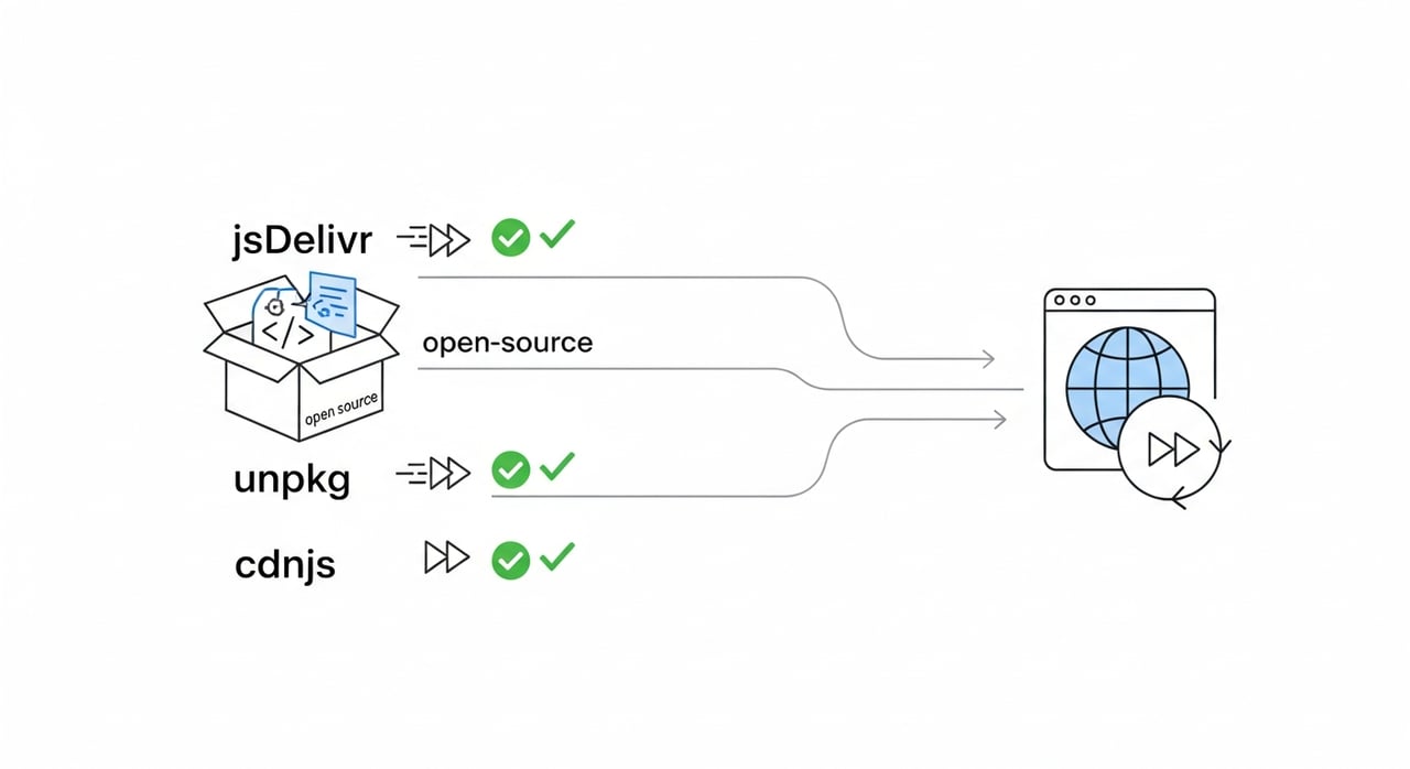 jsDelivr vs unpkg vs cdnjs 2026 comparison