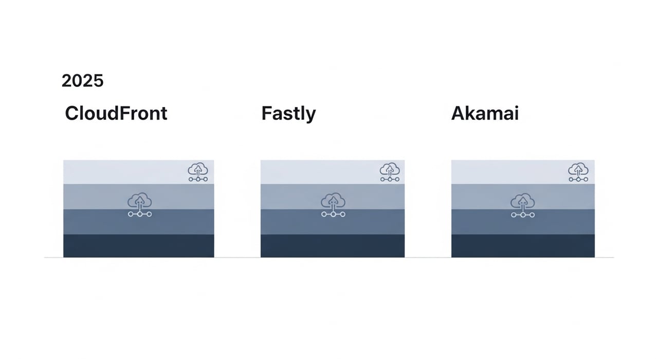 CloudFront vs Fastly vs Akamai pricing comparison chart for 2026