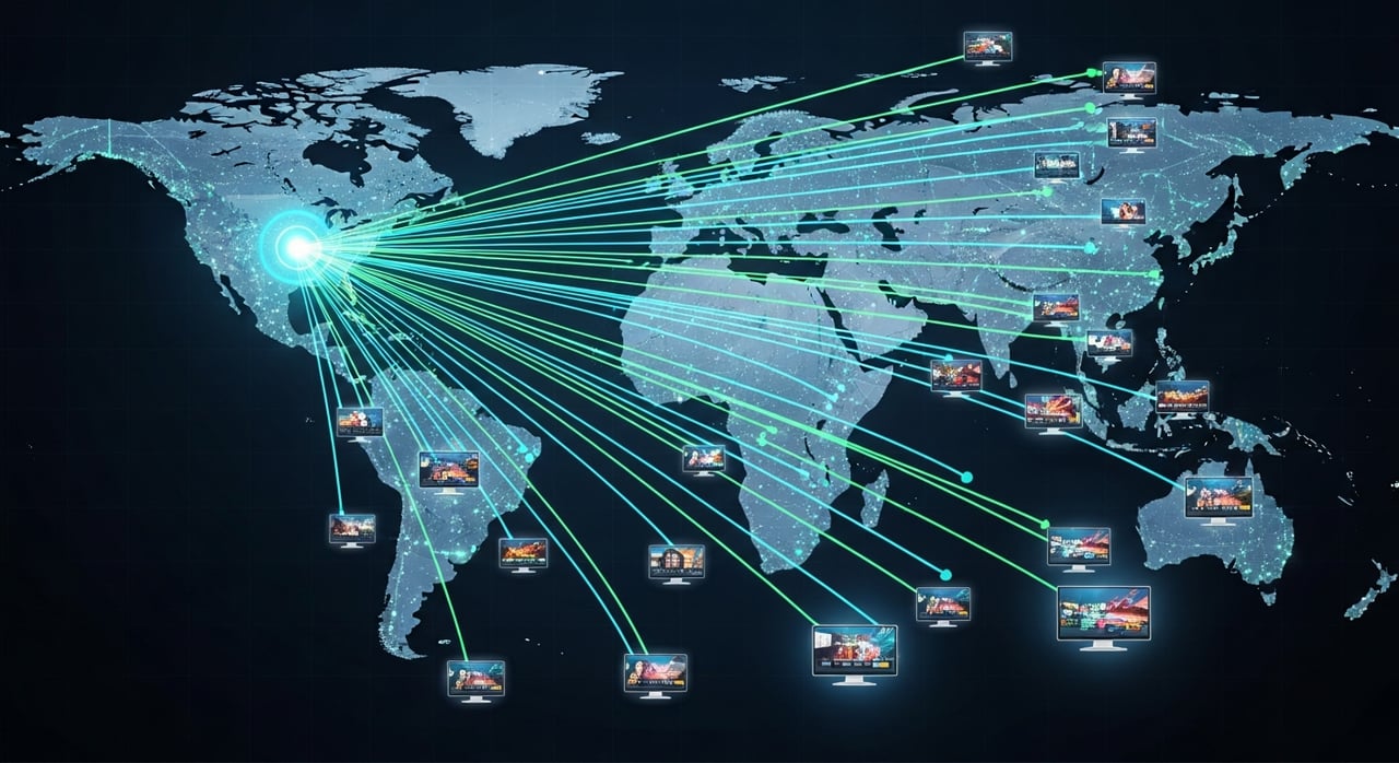 Best CDN for IPTV streaming delivery in 2026: multicast to unicast edge architecture and bandwidth planning diagram