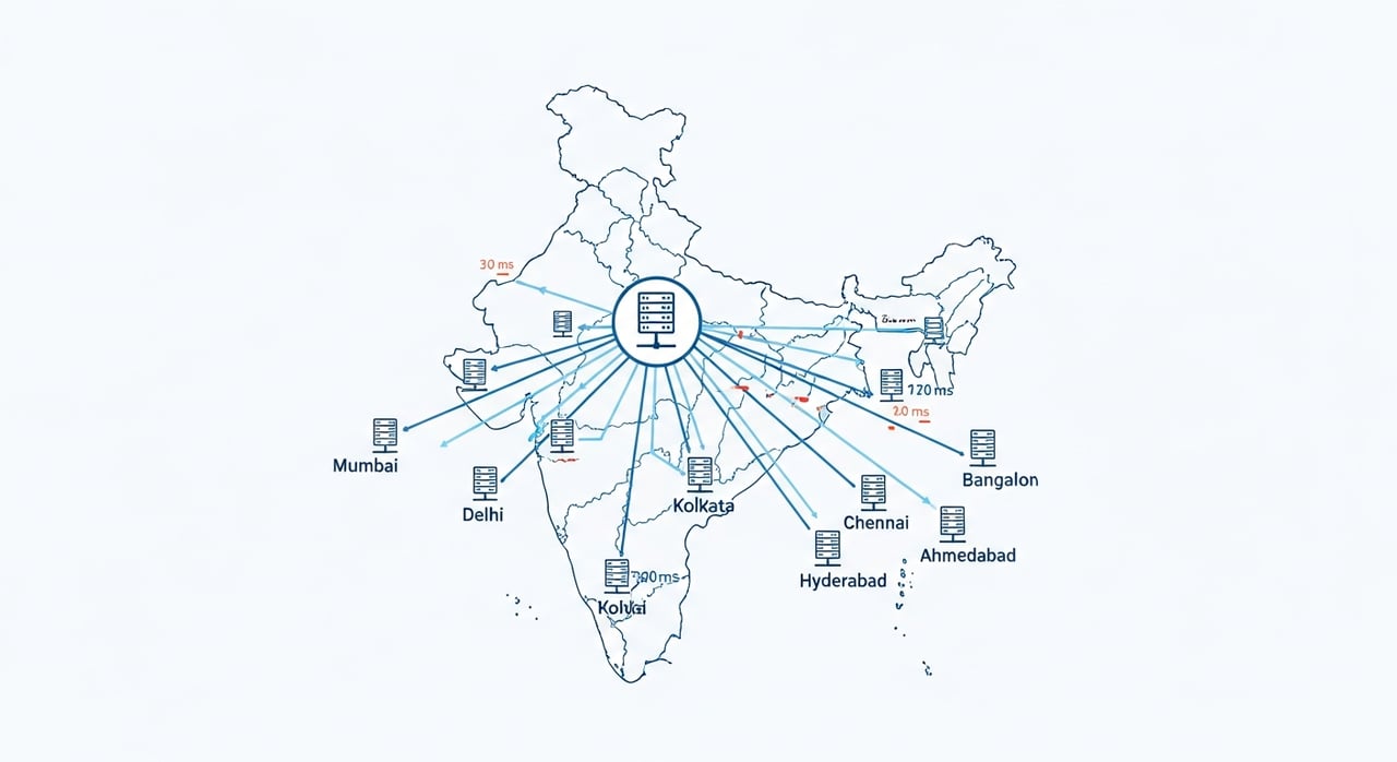 Best CDN in India 2026 comparison chart showing latency and cost across seven providers