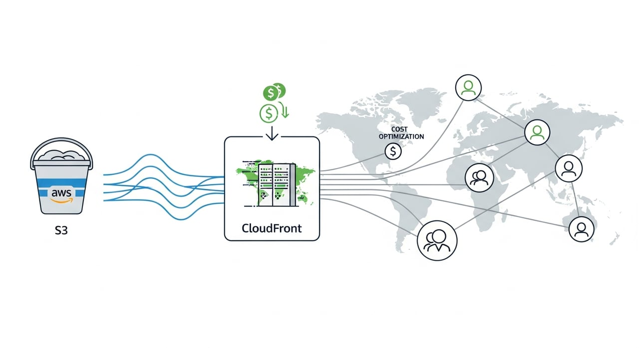 S3 and CloudFront cost breakdown diagram for 2026