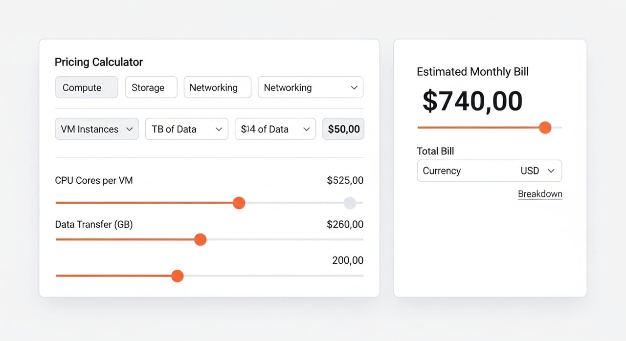 Cloudflare pricing calculator 2026 cost model walkthrough