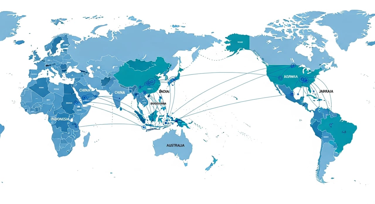 2026 CDN Asia coverage map showing edge locations across the Asia-Pacific region