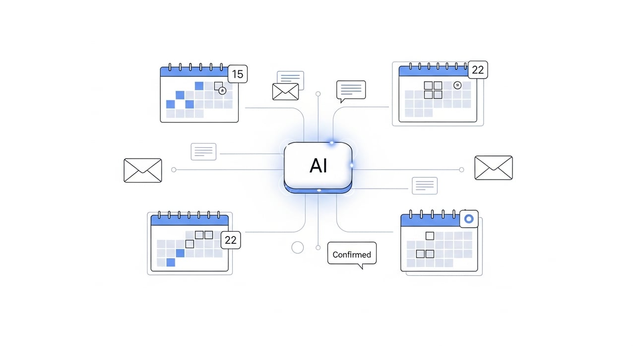 Clara Labs AI scheduling assistant interface in 2026