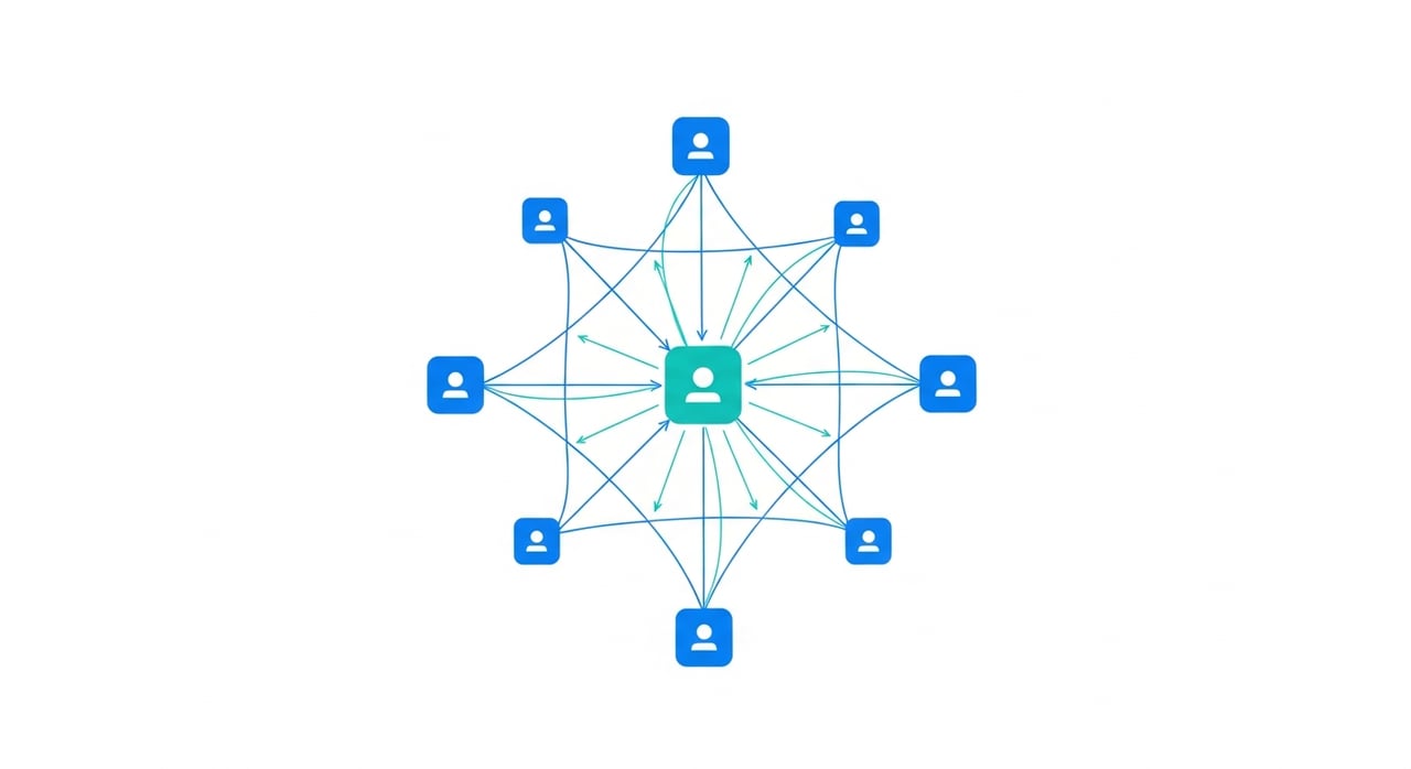 P2P CDN architecture diagram showing hybrid peer-assisted content delivery in 2026