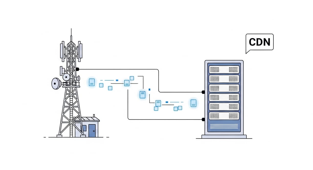 CDN-Telco edge delivery architecture diagram 2026