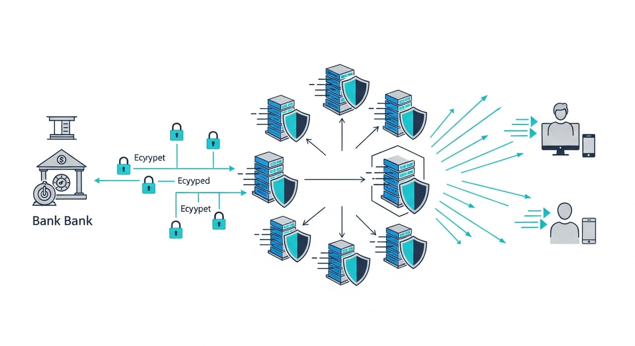 CDN architecture diagram for financial services in 2026