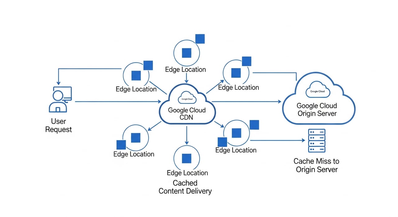 Google Cloud CDN setup architecture diagram 2026