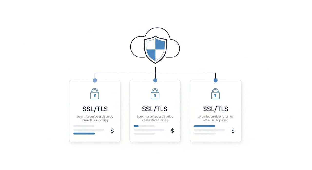 Cloudflare SSL TLS pricing comparison chart for 2026