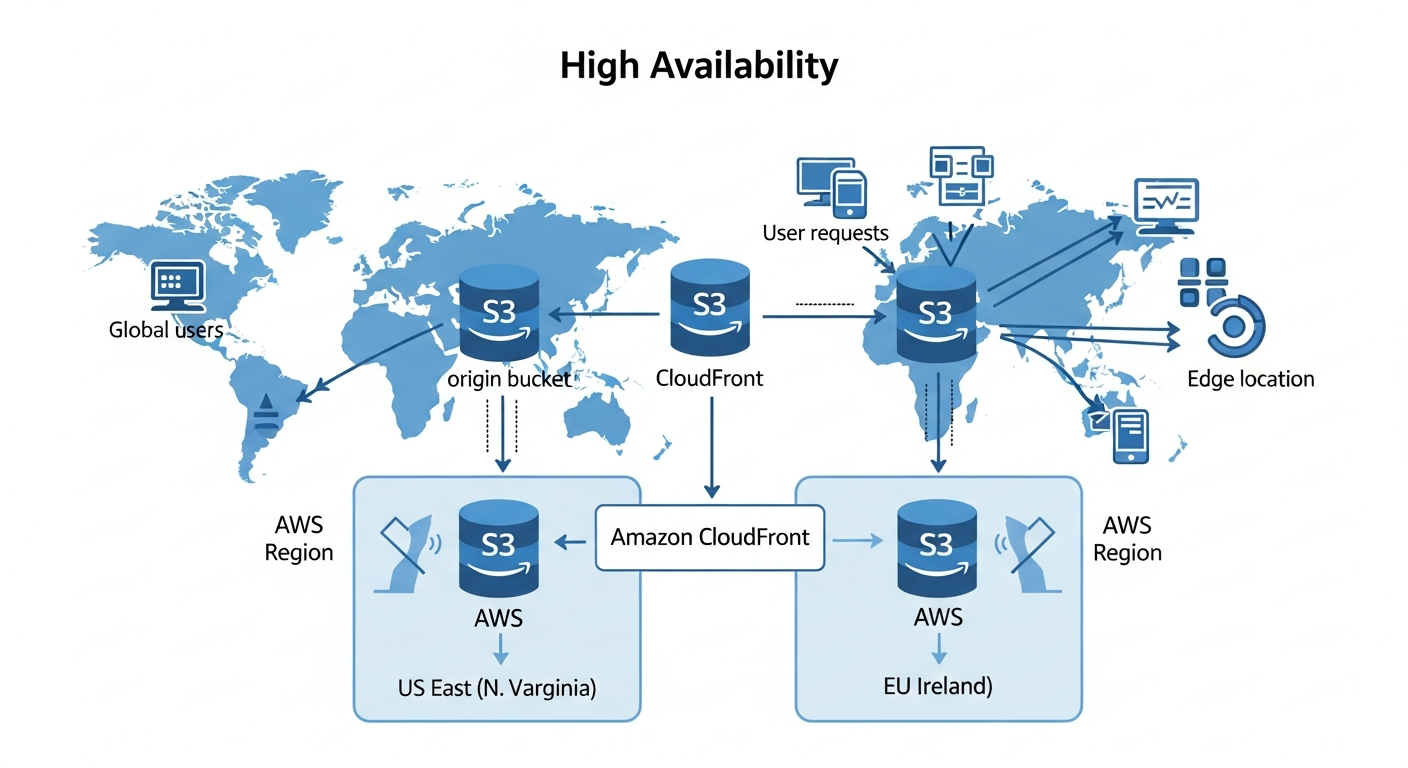 CloudFront with S3 Architecture Patterns for High Availability