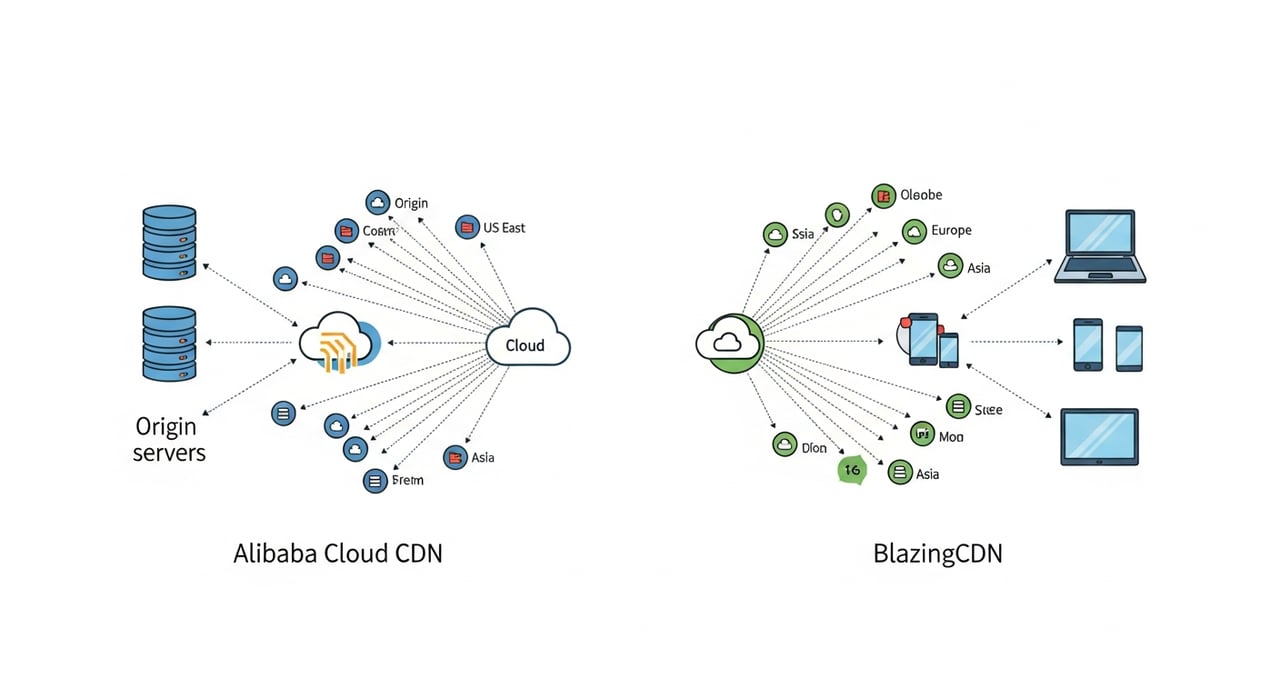 Alibaba Cloud CDN vs BlazingCDN 2026 comparison