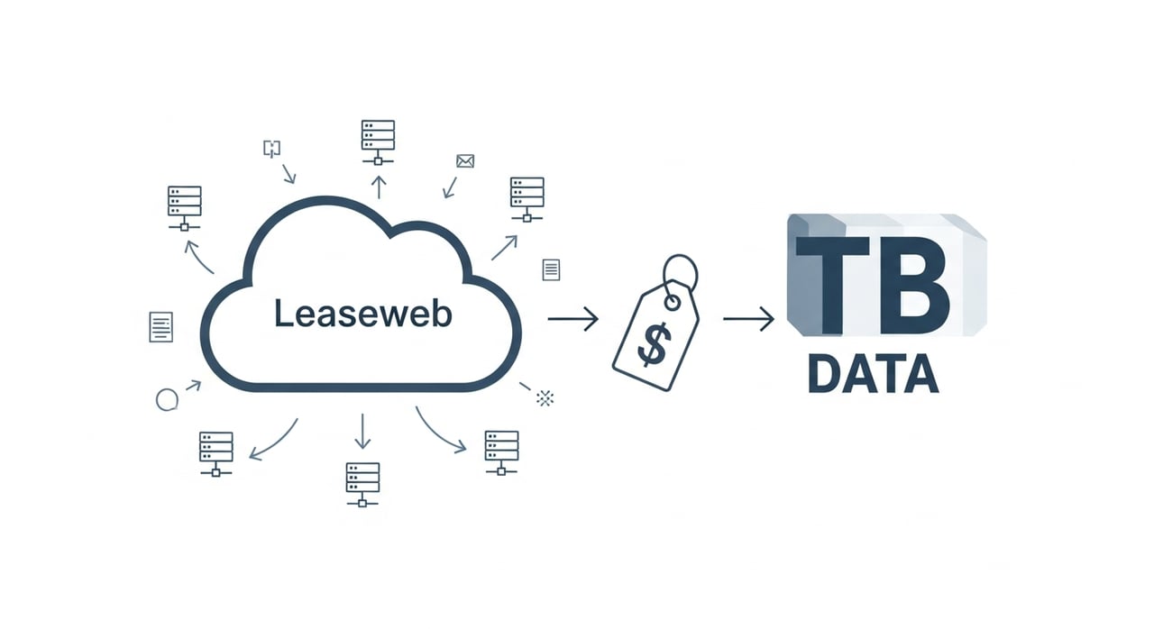 Leaseweb CDN pricing 2026 cost per TB comparison chart