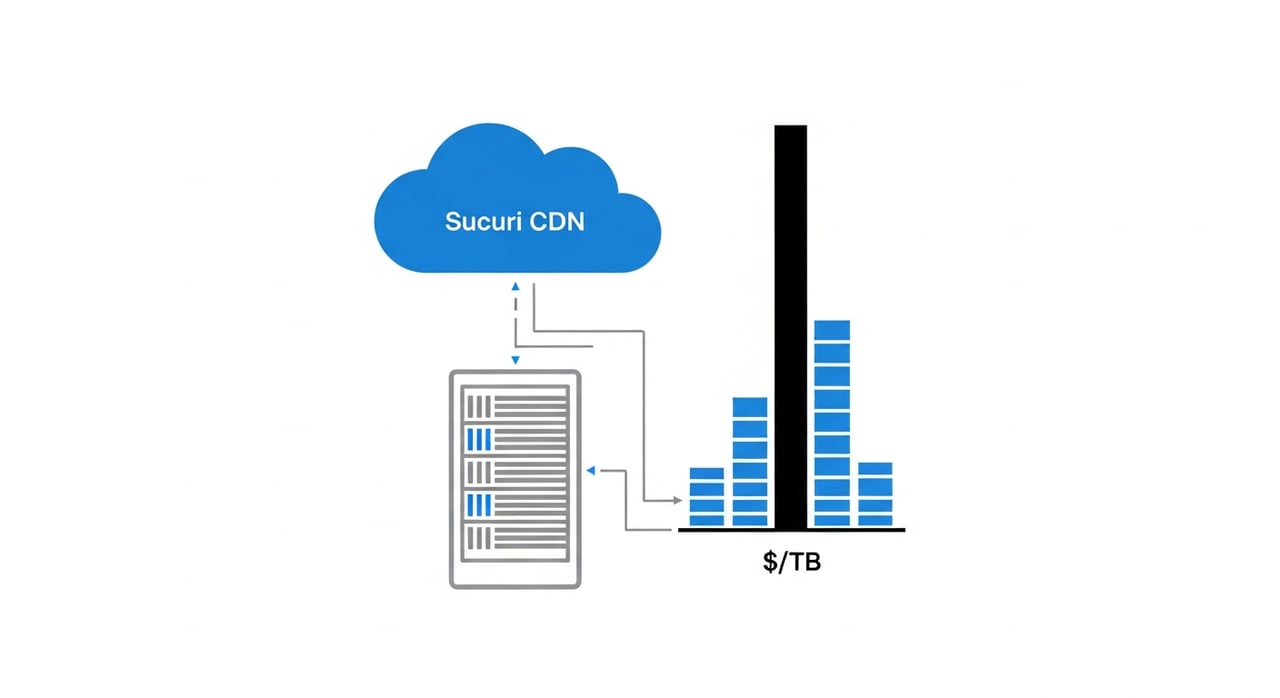 Sucuri CDN pricing comparison chart for 2026