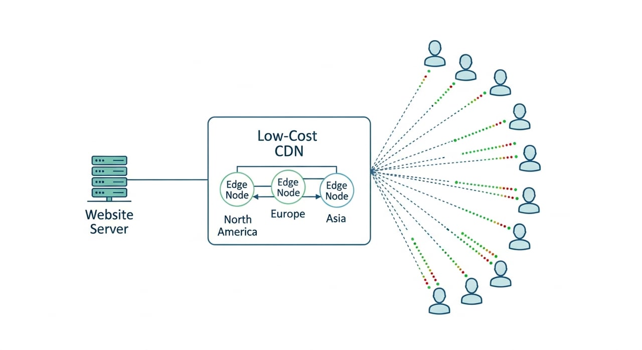 CDN cost optimization strategies diagram for 2026