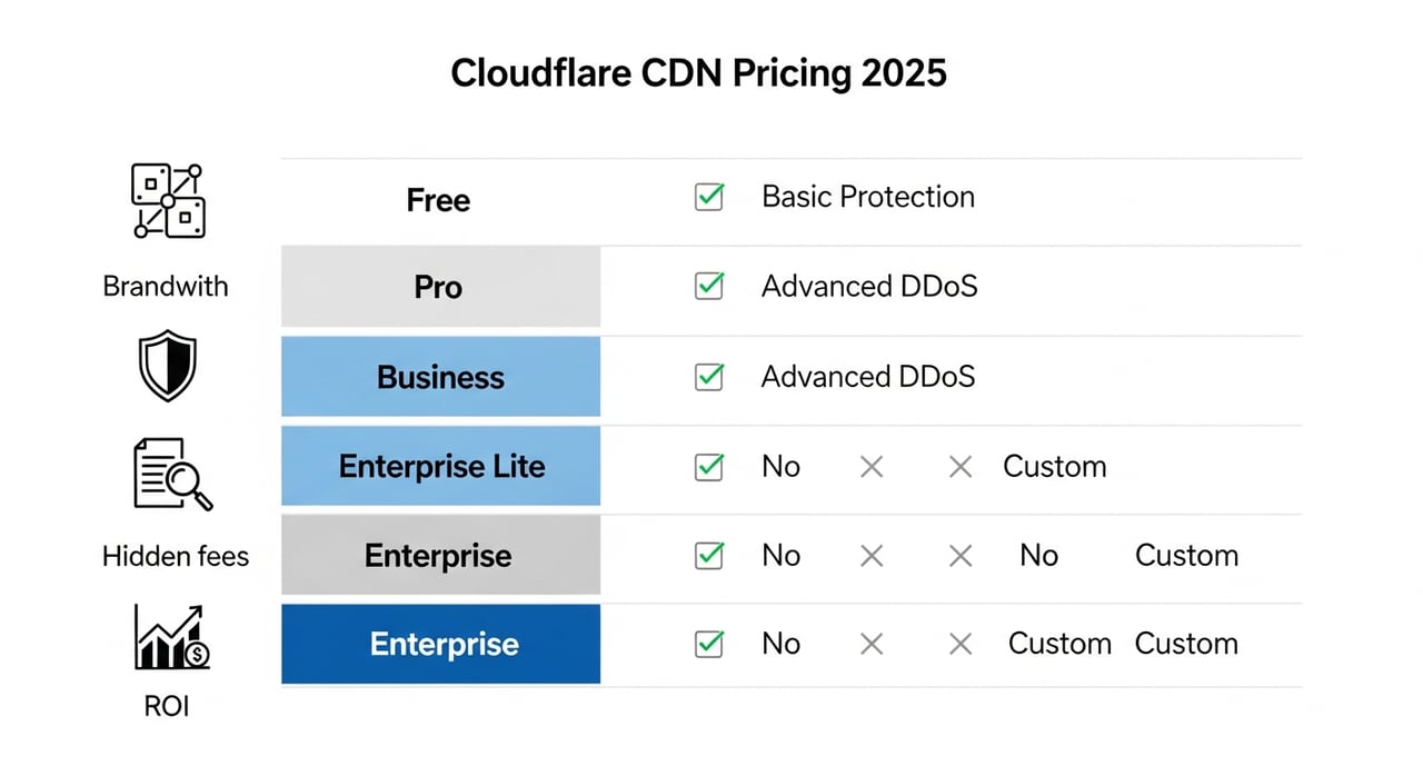 Cloudflare CDN pricing comparison and cost breakdown for 2026